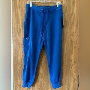 Med couture jogger scrubs in royal blue